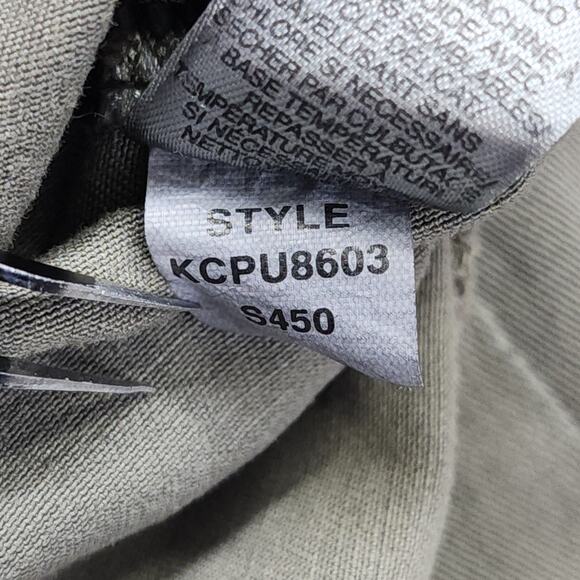 DKNY Petites Jacket Womens L Army Green Military Utility Button Front Grunge Y2K - Picture 9 of 13